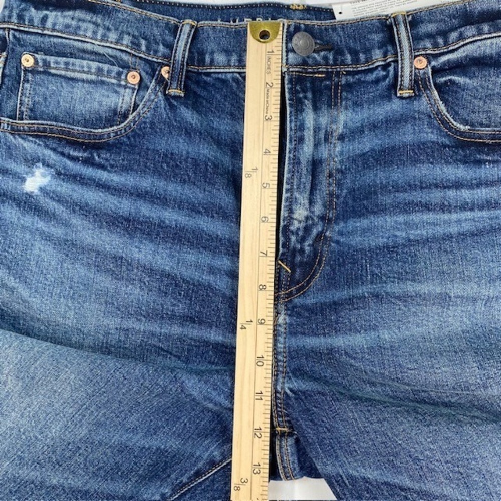 American Eagle Outfitters Flex Relaxed‎ Straight Jeans Mens W36xL27.5 Distressed - Picture 6 of 9